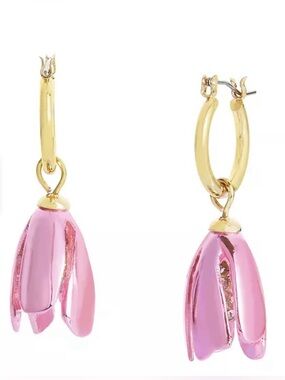 Betsey Johnson
Faux Stone Garden Glam Tulip Huggie Earrings